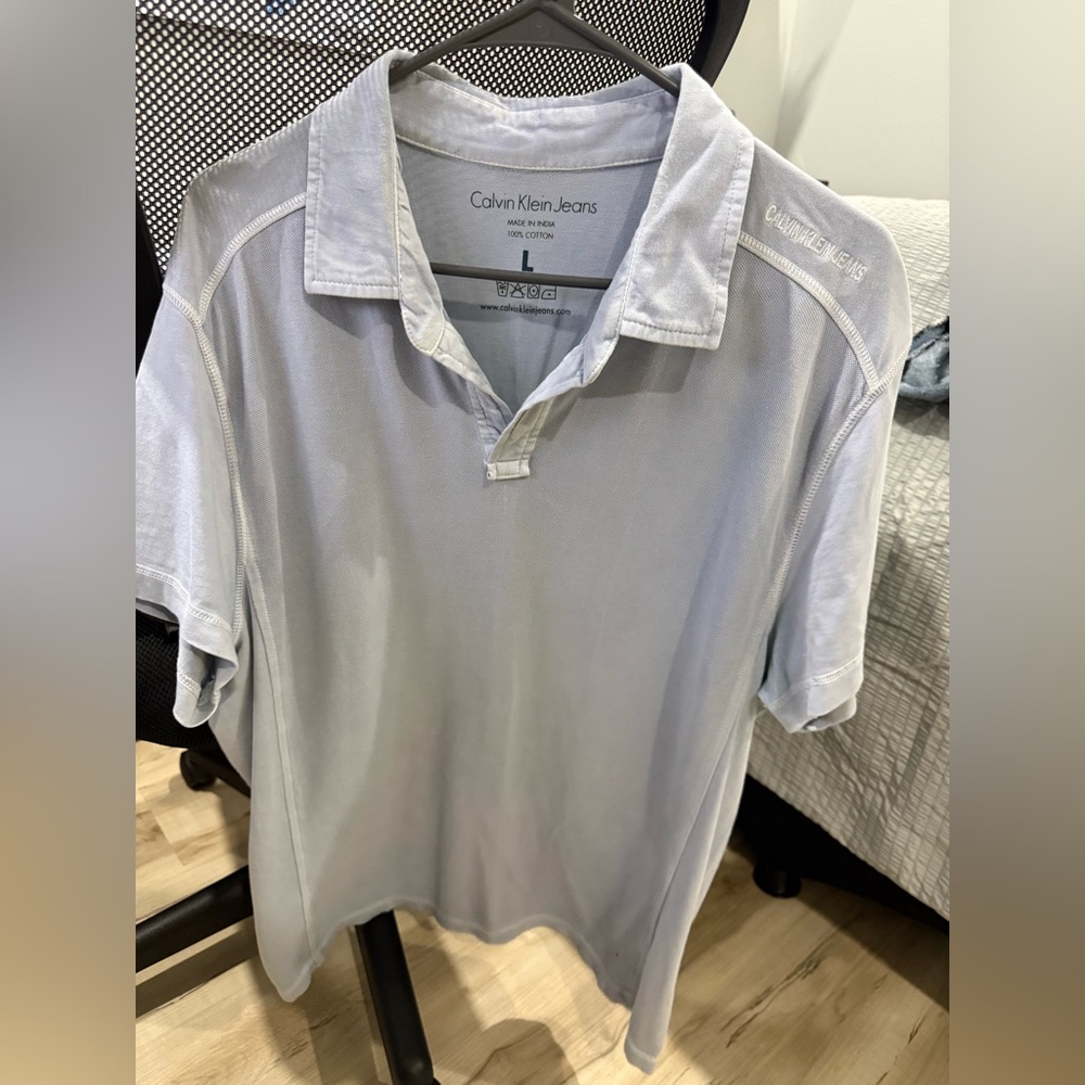 Calvin Klein Jeans Sky Blue Polo Shirt